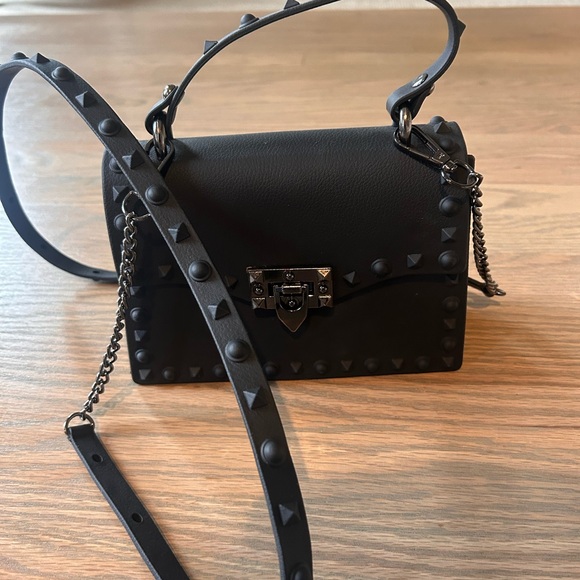 Handbags - Studded Black Handbag